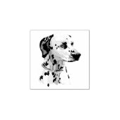 Dog Puppy Cutest Baby Dalmatian Rubberstempel (Afrduk)
