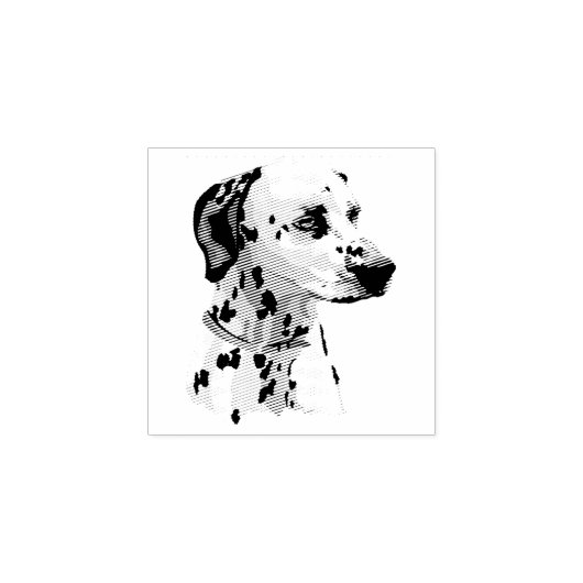 Dog Puppy Cutest Baby Dalmatian Rubberstempel (Afrduk)