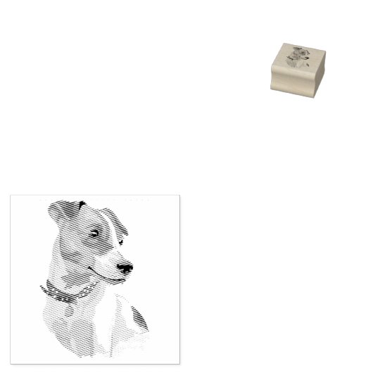Dog Puppy Cutest Baby Jack Russell Rubberstempel (Gestempeld)