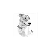 Dog Puppy Cutest Baby Jack Russell Rubberstempel (Afrduk)