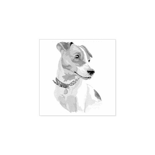 Dog Puppy Cutest Baby Jack Russell Rubberstempel (Afrduk)