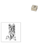 Dog Puppy Cutest Terrier Rubberstempel (Gestempeld)