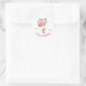 Dog puppy Envelope sticker Paw-ty Pink Girl (Tas)