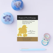 Dog Puppy Grooming Salon Gepersonaliseerd Pet Care Flyer (Enkel)