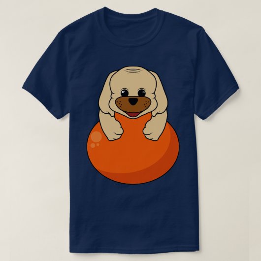 Dog puppy met ballon t-shirt (Design voorkant)