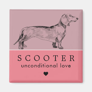 Dog Puppy Persoonlijke naam Magneet