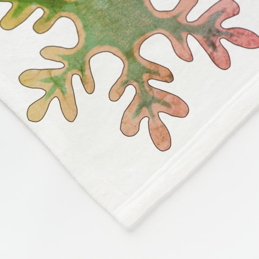 Dog Puppy Pet Foto Snowflake Red Kerstmis Fleece Deken (Hoek)