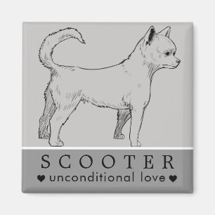 Dog Puppy Pet Persoonlijke naam Magneet