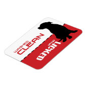 Dog Puppy Pitbull Dishwasmachine Magnet - Gemature Magneet (Linkerzijde)