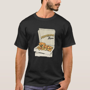 Dog Puppy Pizza Box Design voor een Pizza Baker Pr T-shirt