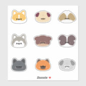 Dog Puppy Sticker (Vel)