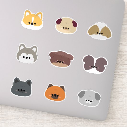 Dog Puppy Sticker (Detail)