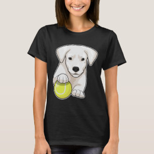 Dog puppy Tennis Tennis ball T-shirt