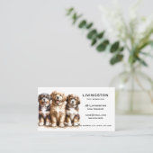 Dog QR Code Business Cards Visitekaartje (Staand voorkant)