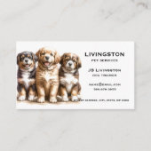 Dog QR Code Business Cards Visitekaartje (Voorkant)