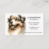 Dog QR Code Business Cards Visitekaartje (Voorkant)