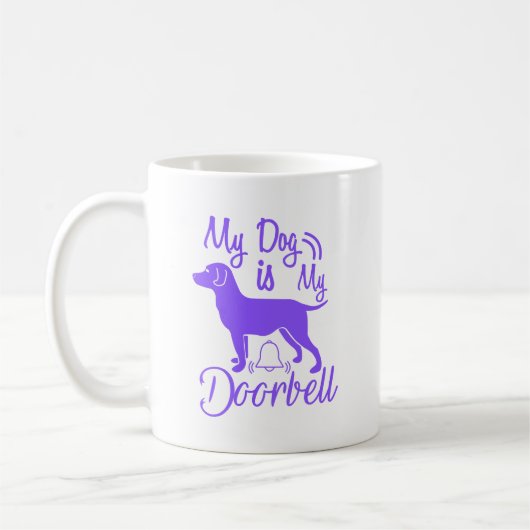 Dog Quote: My Dog is My Doorbell Koffiemok (Links)