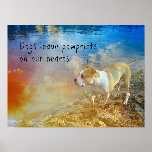 Dog Quote Poster - Honden laten afdrukken (Voorkant)