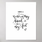 Dog Quote Wine Modern Art Hand Lettered Typography Poster (Voorkant)