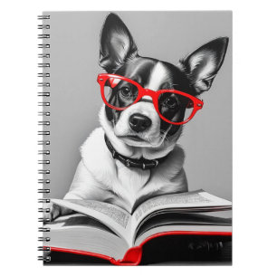 Dog Reading Book Notitieboek