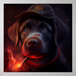 Dog Red Poster