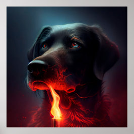 Dog Red Poster