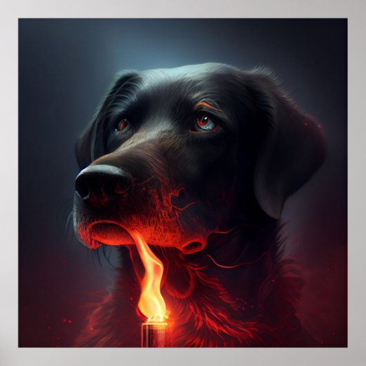Dog Red Poster (Voorkant)