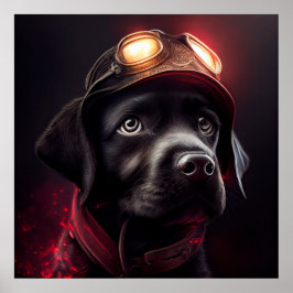 Dog Red Poster