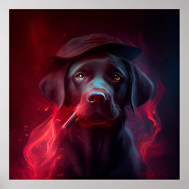 Dog Red Poster