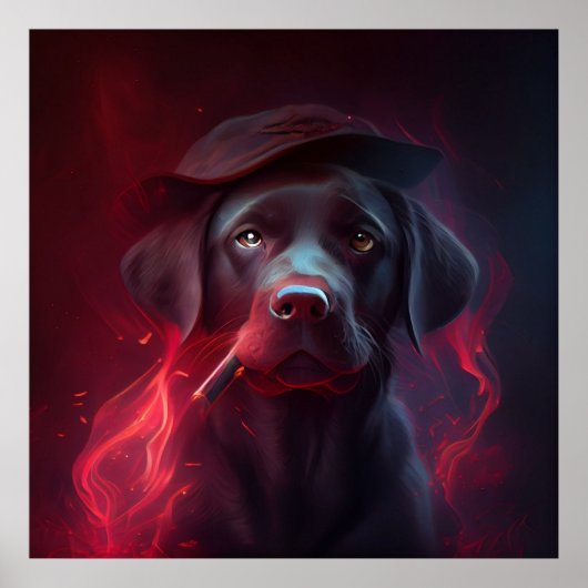 Dog Red Poster (Voorkant)