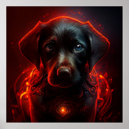 Dog Red Poster