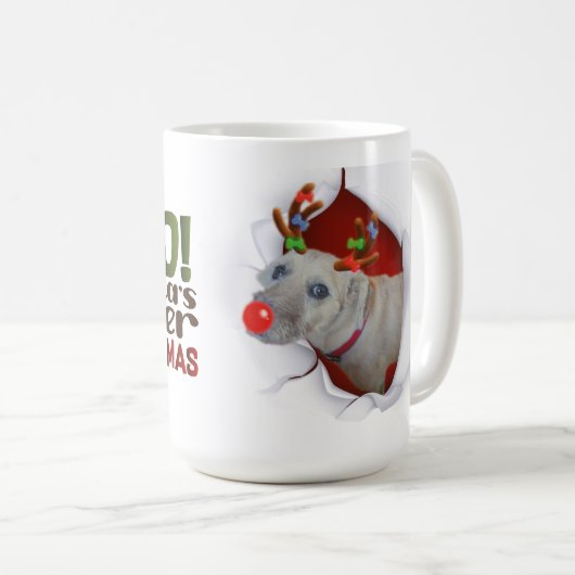 Dog Reindeer Mug Koffiemok (Voorkant rechts)