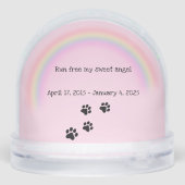 Dog Remembrance Teckel Sneeuwbol (Achterkant)