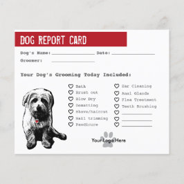 Dog Report Kaart voor Dog Groomers