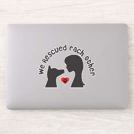 Dog Rescue Adoption Vinyl Sticker