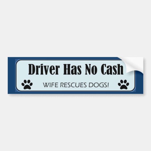 Dog Rescue Bumpersticker (Voorkant)