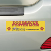 Dog Rescue Foster Ma Bumpersticker (Op auto)