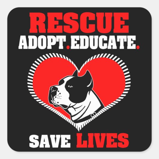 Dog Rescue Sticker (Voorkant)