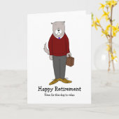 Dog Retirement Kaart (Gele Bloem)