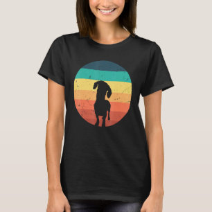 Dog Retro  Dachshund Silhouette T-shirt