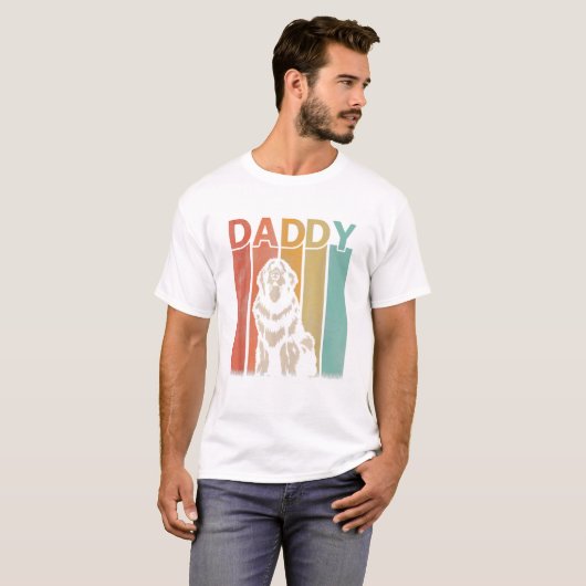 Dog Retro Daddy T-shirt (Voorkant volledig)
