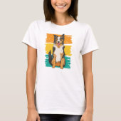 Dog retro t-shirt (Voorkant)