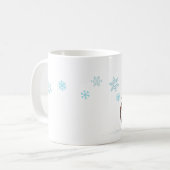 Dog Riding Bicycle met Cute Squirrel Holiday Koffiemok (Voorkant links)