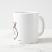 Dog Riding Bicycle met eekhoorn - Fun Animal Art Grote Koffiekop (Voorkant rechts)