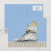 Dog Rijden van een Briefkaart met schoppen (Voorkant / Achterkant)