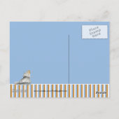 Dog Rijden van een Briefkaart met schoppen (Achterkant)