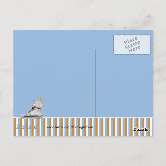 Dog Rijden van een Briefkaart met schoppen (Achterkant)