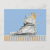 Dog Rijden van een Briefkaart met schoppen (Voorkant)