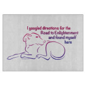 Dog Road to Enlightention Cutting Board Snijplank (Voorkant)
