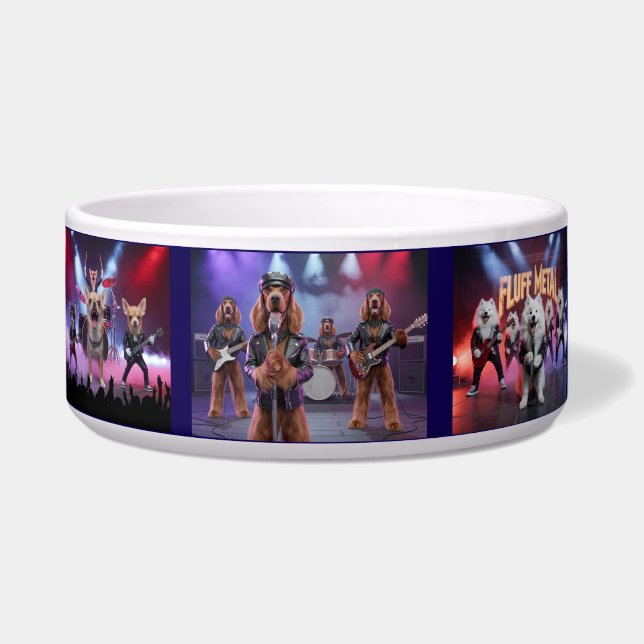 Dog Rock Star Bowl Voerbakje (Voorkant)